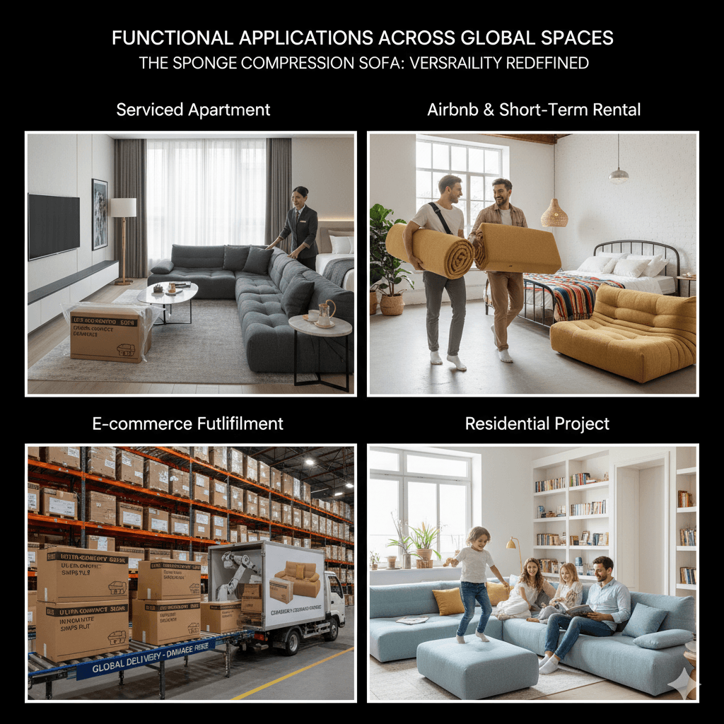 Sponge Compression Sofa: Smart Design for Modern Supply and Comfort